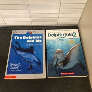 2 x Dolphin theme youth paperback books